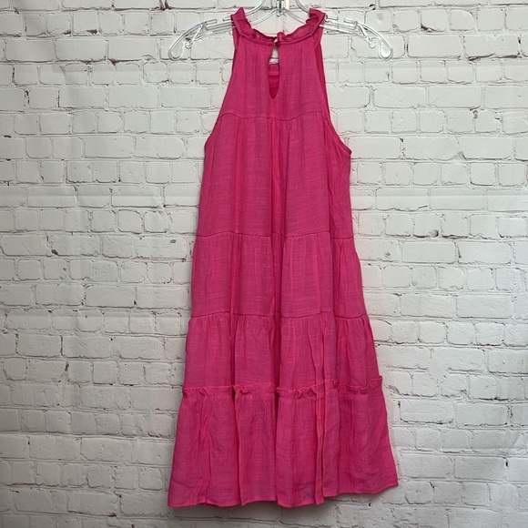&Merci Pink Tiered Dress with Ruffle Accents - Picture 5 of 13